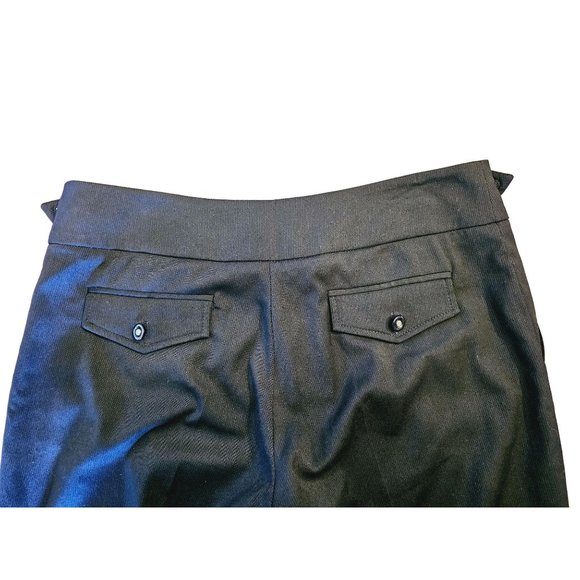 Aritzia Orssay dress pants size 36 Woman's pinstripe navy blue boot cut low rise - Picture 3 of 9